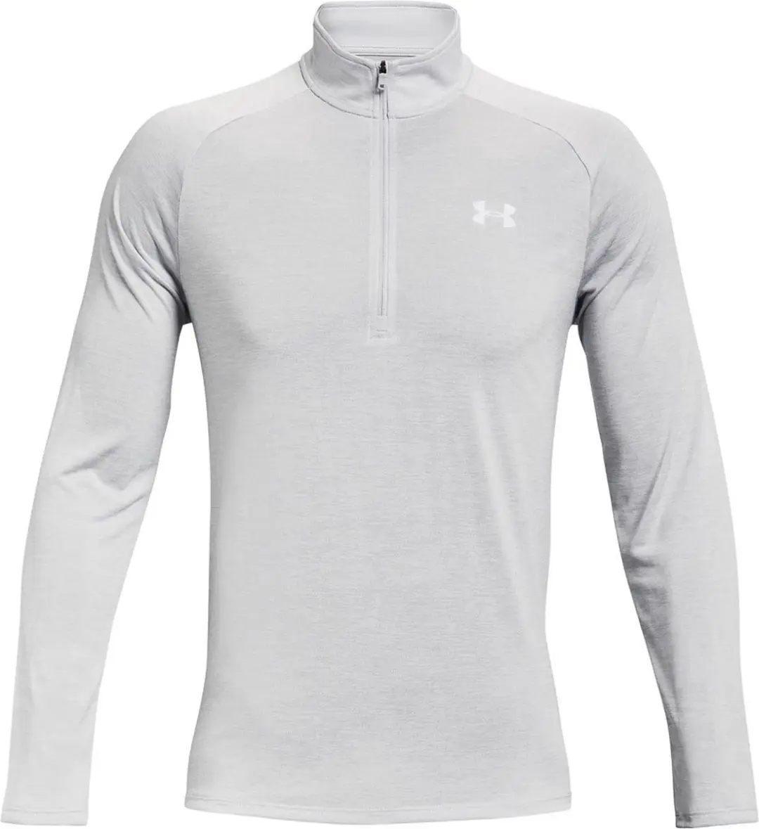 Under Armour UA Tech 2.0 1/2 Zip Heren Sporttrui - Halo Grijs/Wit - afbeelding 6 van 6
