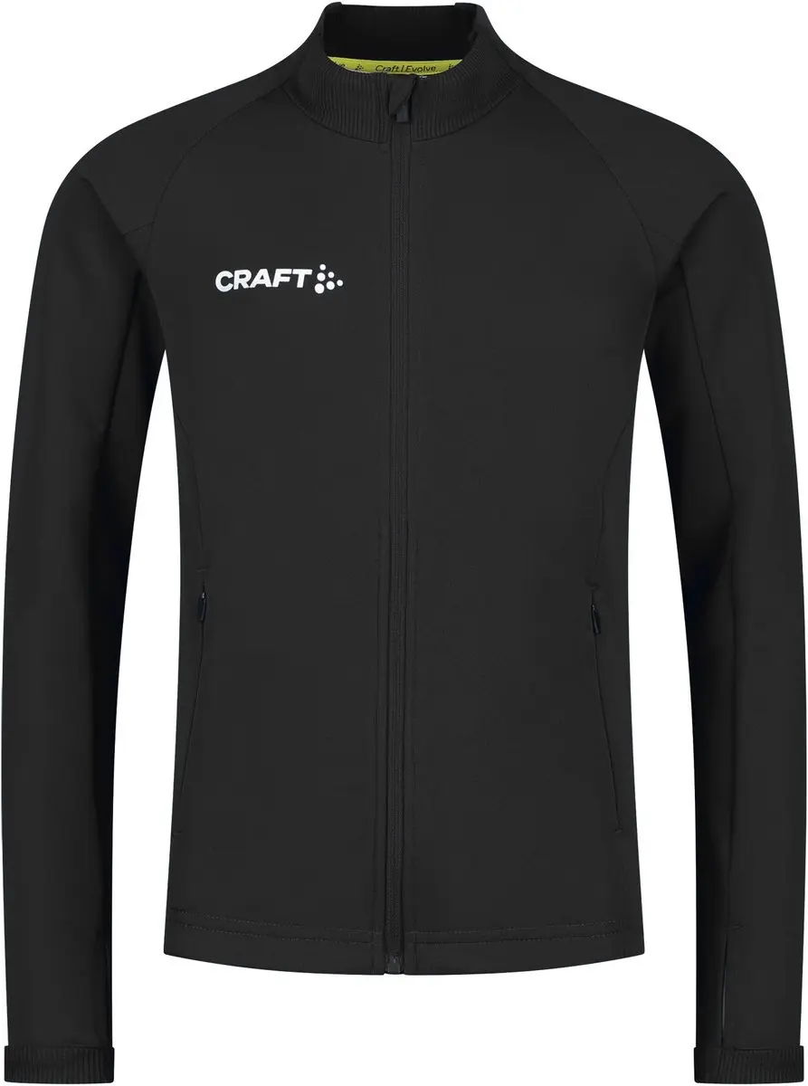 Craft Evolve Full Zip Trainingsjas Junior 146/152 - Zwart - afbeelding 6 van 6