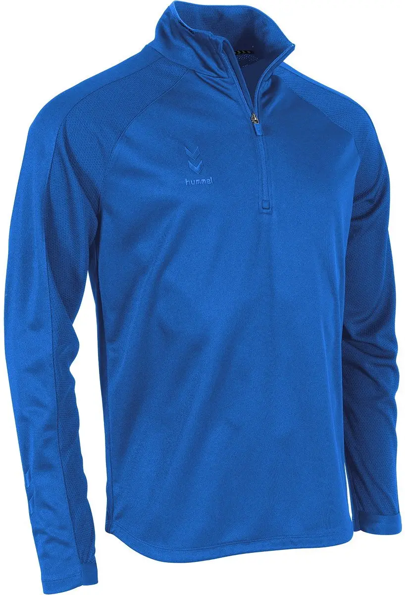 Hummel Tulsa Quarter Zip Top - L - Blauw