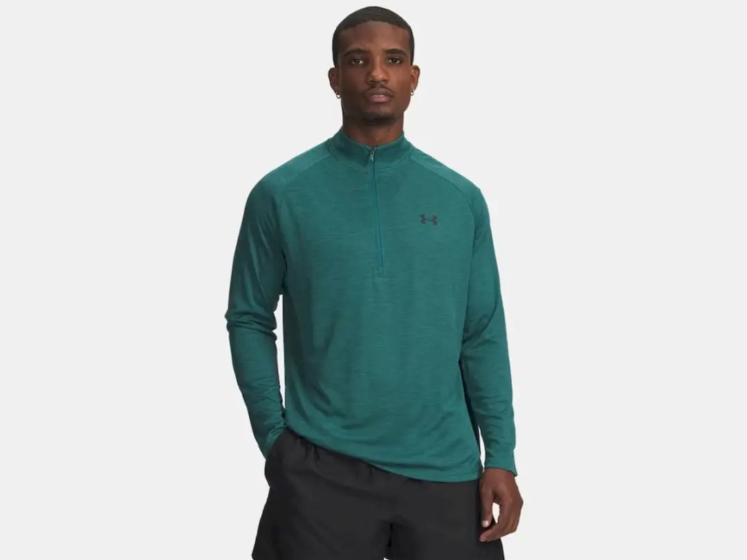 Under Armour Tech Textured 1/2 Zip Training Sweater - Groen
