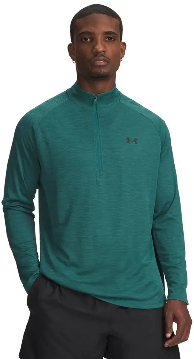 Under Armour Tech Textured 1/2 Zip Training Sweater - Groen