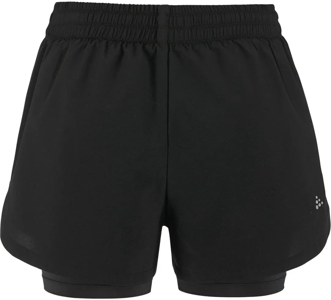 Craft ADV Essence 2-in-1 Shorts 2 Dames Sportbroek - Zwart