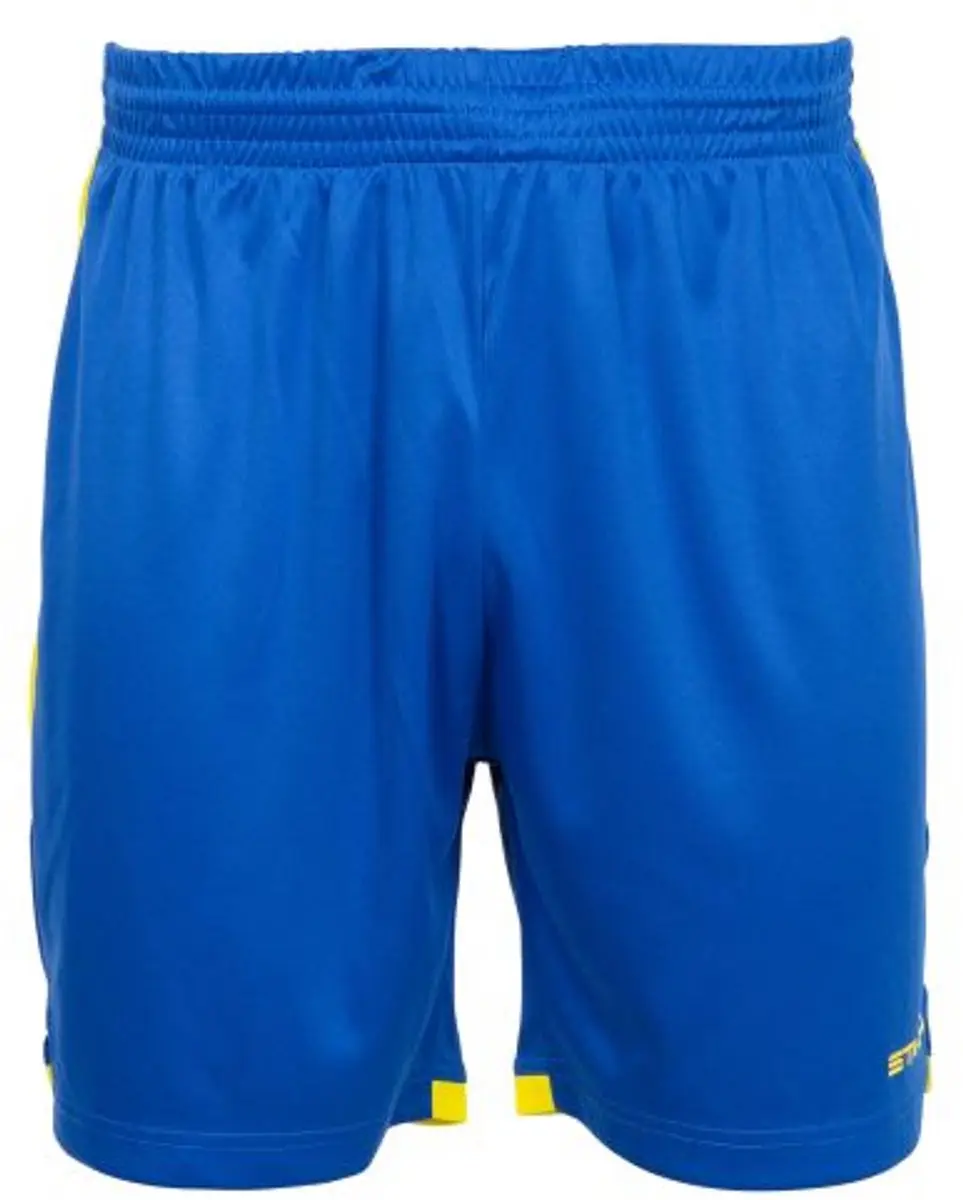 Stanno Focus Shorts II Sportbroek 152 - Blauw/Geel