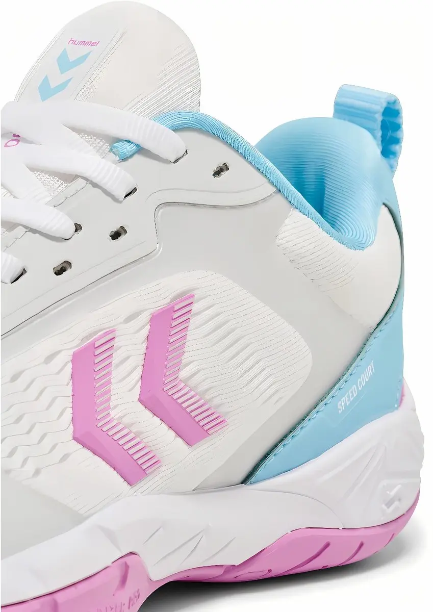 Hummel Handbal Speed Court Zaalschoenen - 49 - Opera Mauve/Atomizer