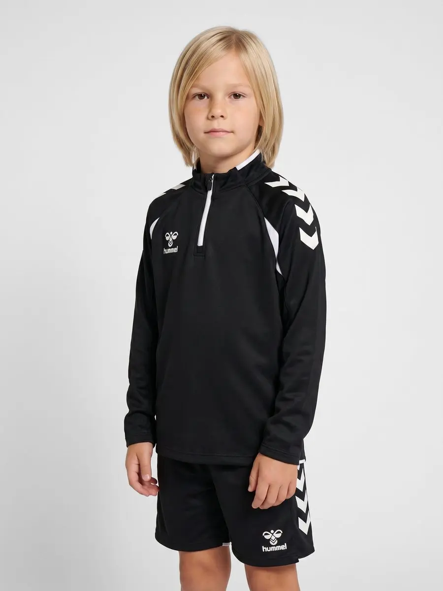 Hummel Hmlcore 2.0 Half Zip Kids Kinder-shirt 152 - Zwart/Wit