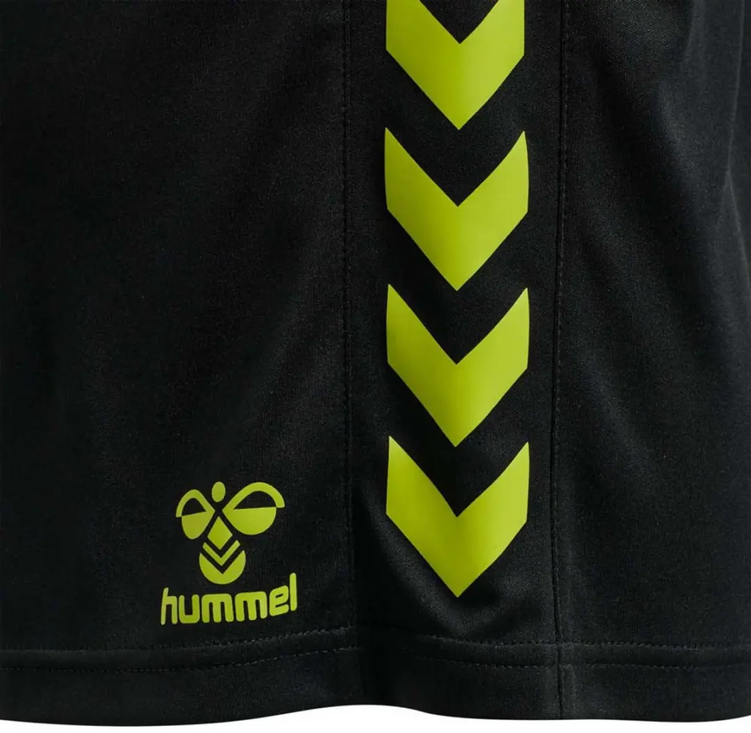 Hummel Hmlcore Xk Poly Shorts Woman - XXL - Black/Lime