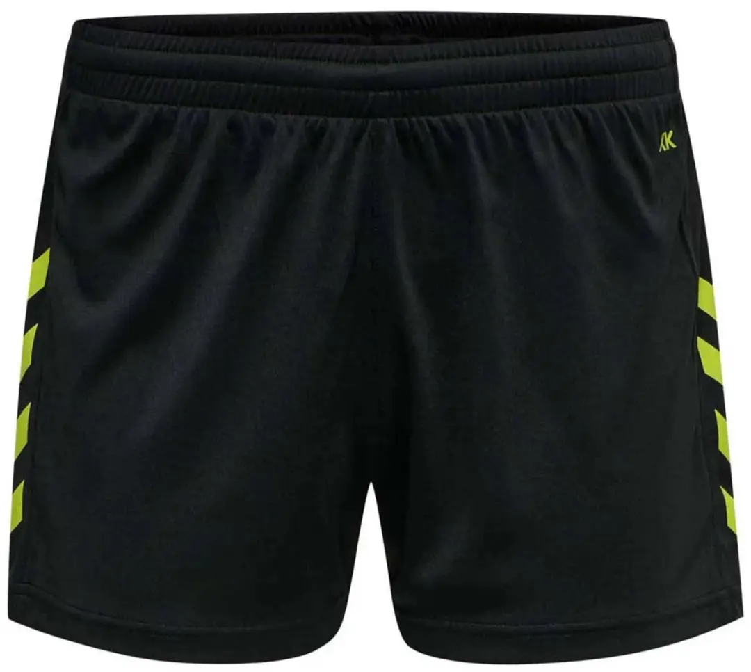 Hummel Hmlcore Xk Poly Shorts Woman - XXL - Black/Lime - afbeelding 6 van 6