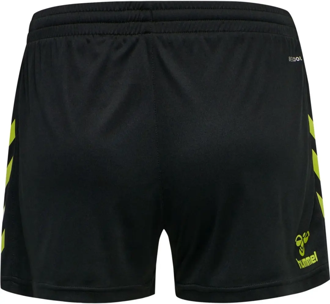 Hummel Hmlcore Xk Poly Shorts Woman - XXL - Black/Lime