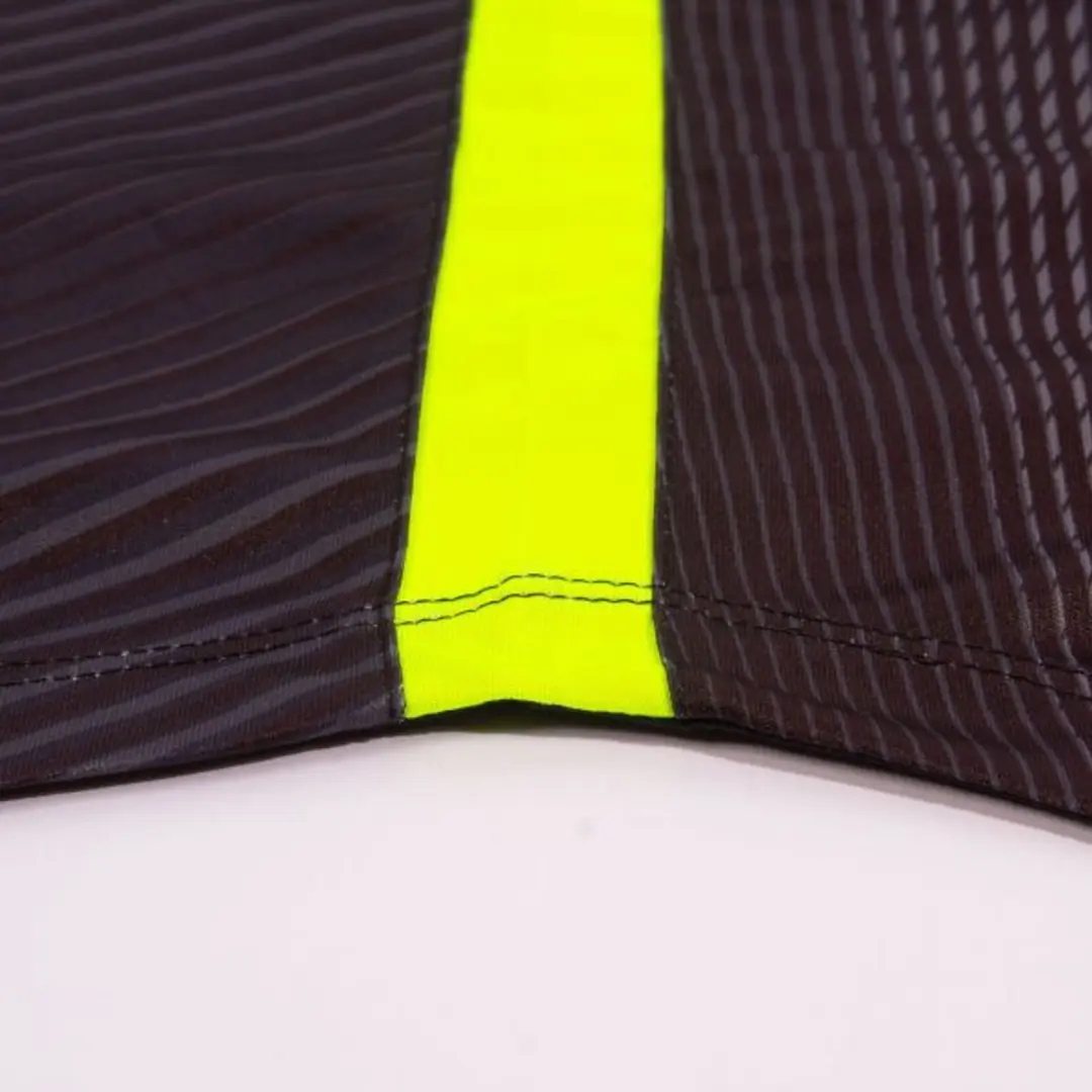 Stanno Vortex Keeper Shirt Longsleeve 164 - Zwart/Néon Geel