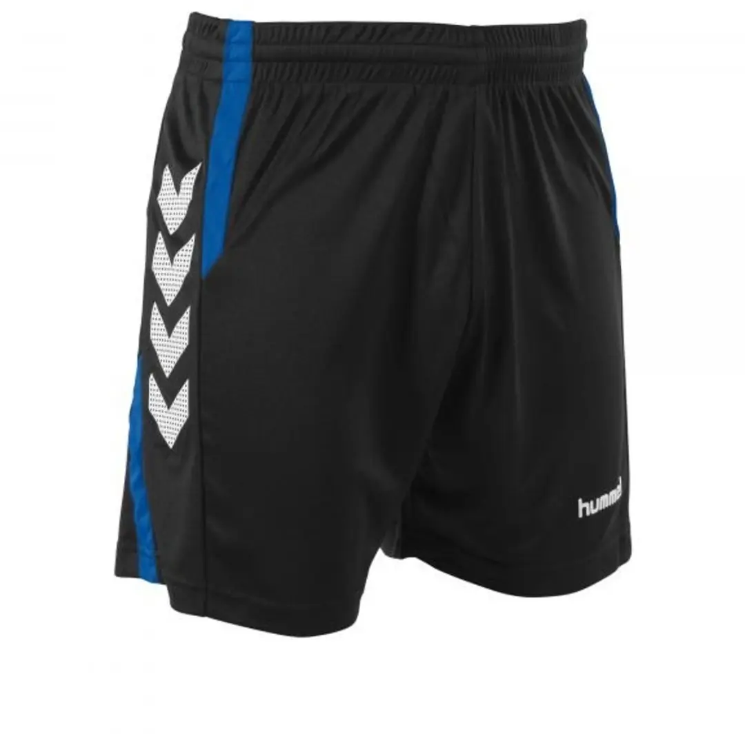 Hummel Aarhus Shorts Sportbroek 152 - Zwart/Blauw - afbeelding 6 van 6