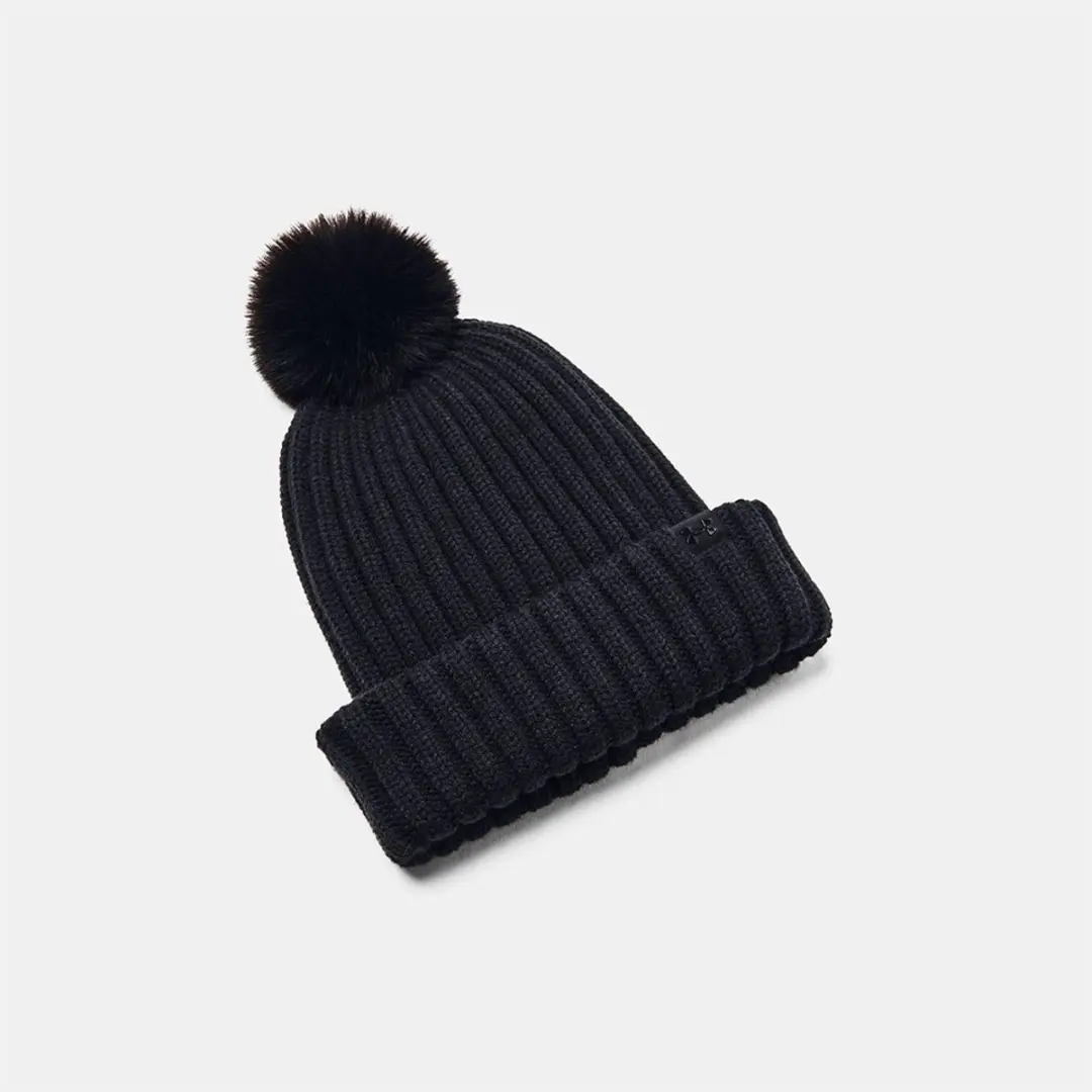Under Armour Halftime Pom Beanie - Dames - One Size - Zwart