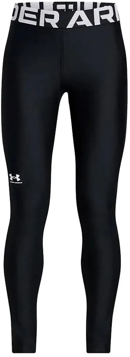 Under Armour HG Legging Unisex 1390069-001 - Zwart/Wit - afbeelding 6 van 6
