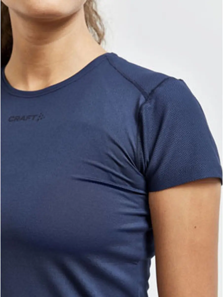 Craft Adv Essence S/S Slim Tee Dames - XL - Blaze