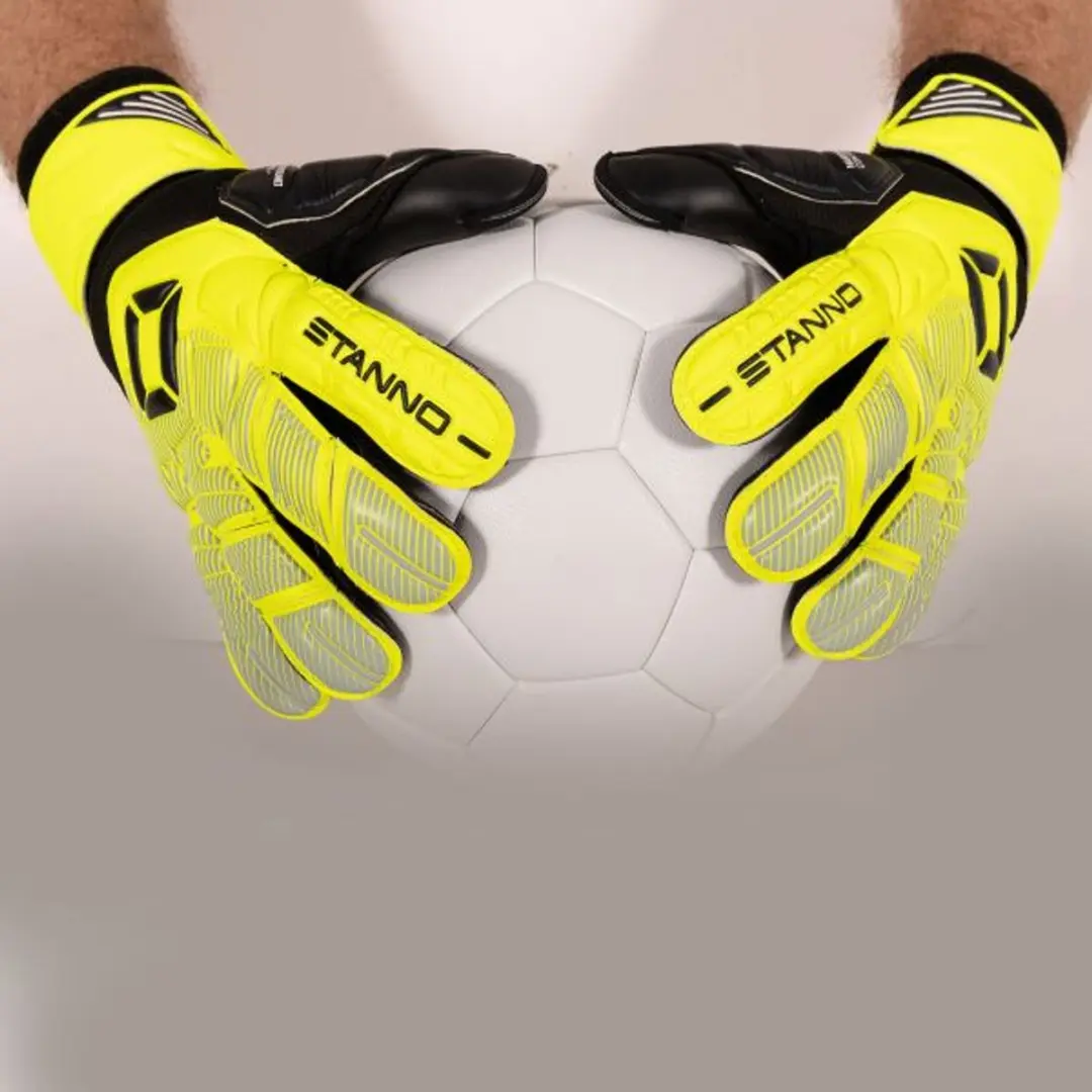 Stanno Hardground Keepershandschoenen V - Maat 7.5 - Geel/Zwart