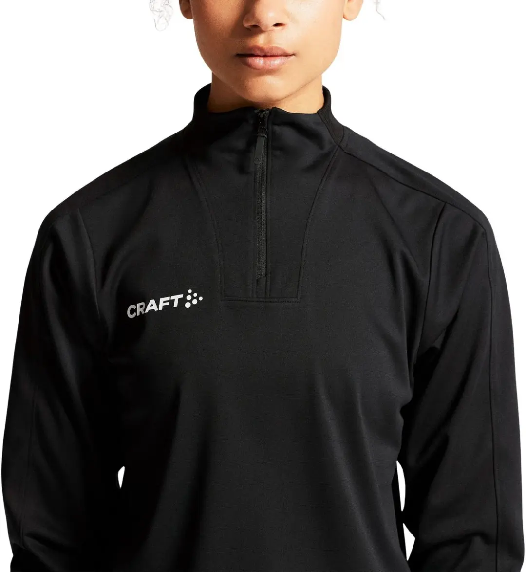 Craft Evolve 2.0 Half Zip Longsleeve Shirt - Dames S - Zwart
