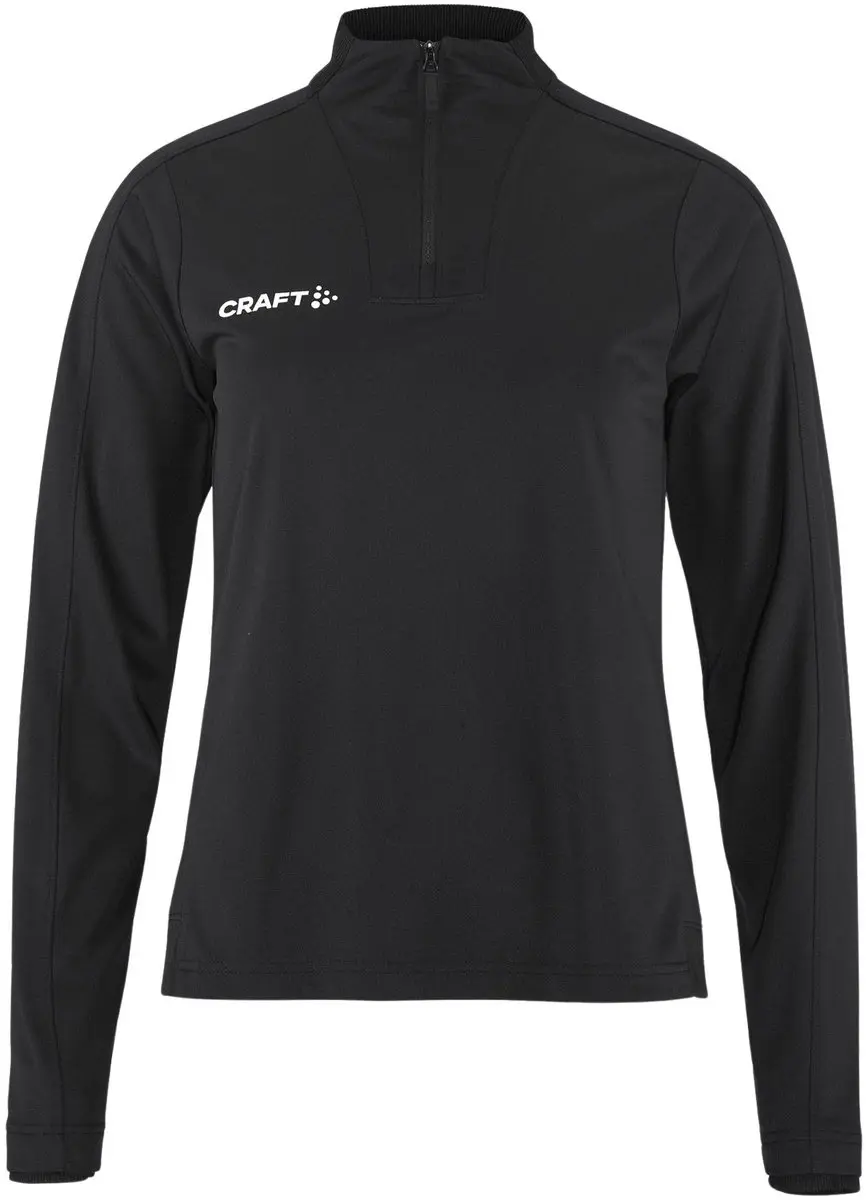 Craft Evolve 2.0 Half Zip Longsleeve Shirt - Dames S - Zwart