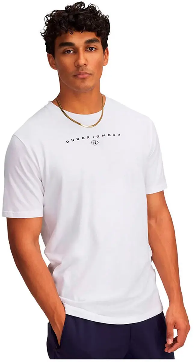 Under Armour Stacked Logo T-shirt Wit XL