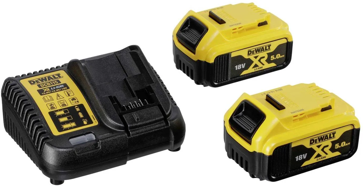 DeWALT DCF620P2K 18V Li-Ion accu gipsschroefmachine / bandschroefmachine set (2x 5.0Ah accu) in TSTAK - koolborstelloos - 25-57mm