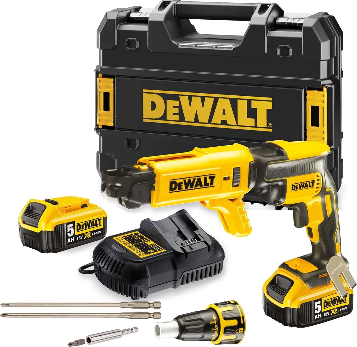 DeWALT DCF620P2K 18V Li-Ion accu gipsschroefmachine / bandschroefmachine set (2x