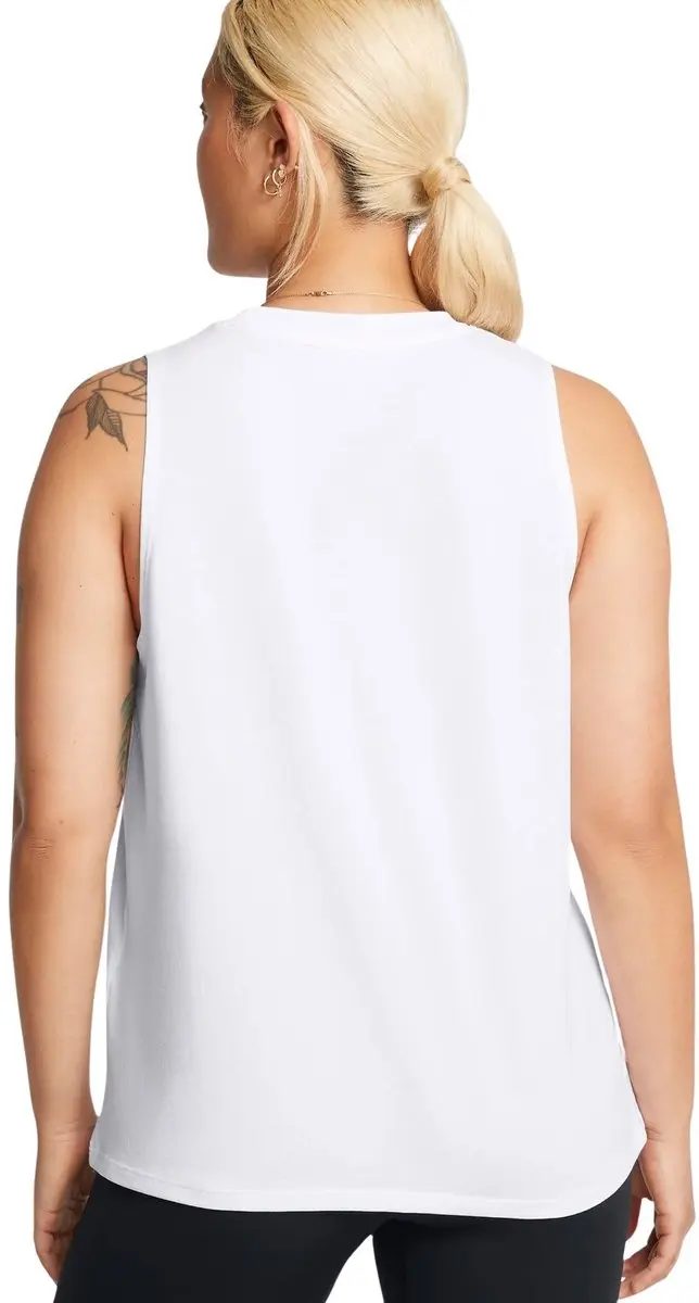 Under Armour UA Rival Muscle Tank Dames Sporttop L - Wit