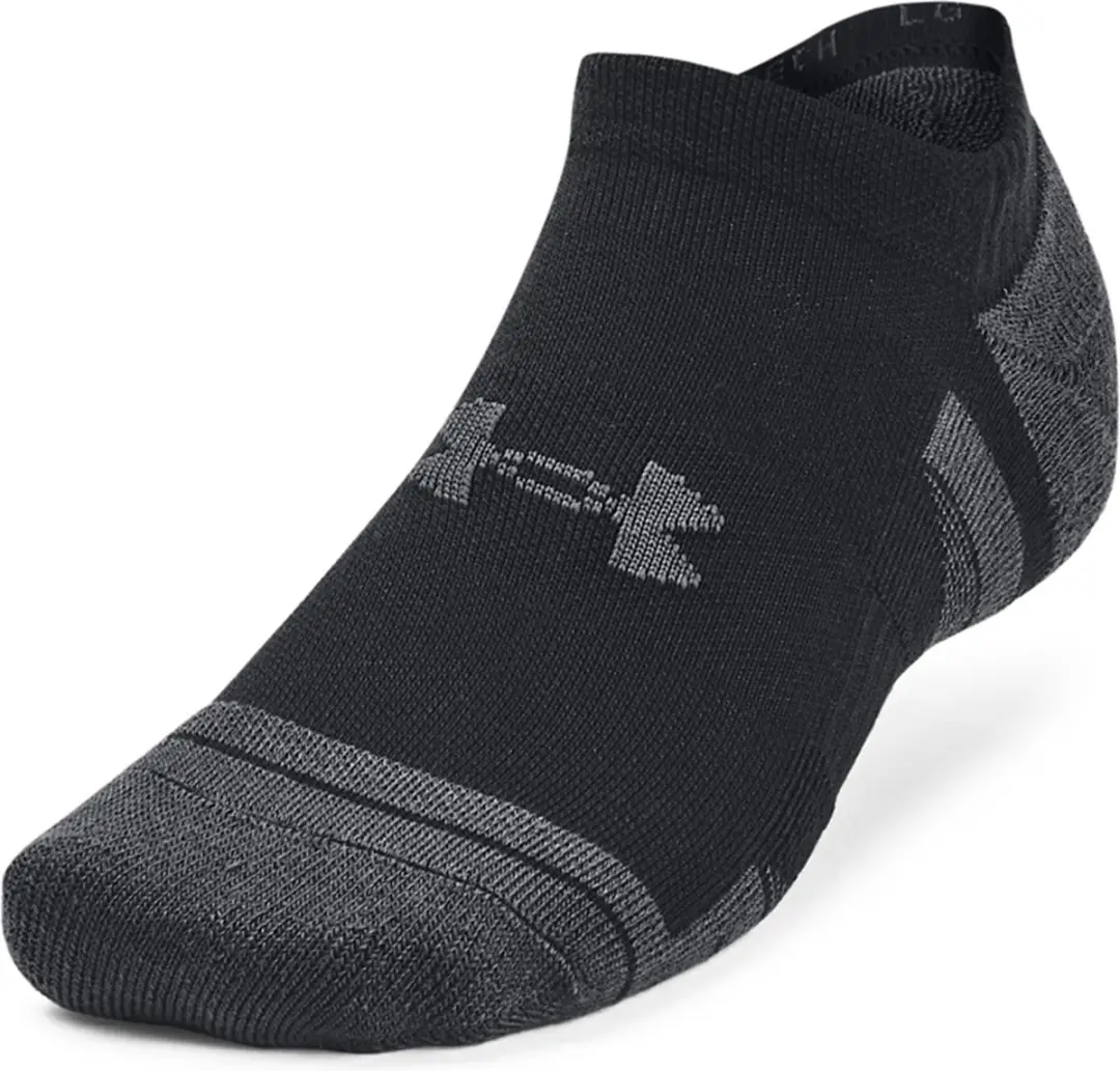 Under Armour UA Performance Tech 3pk Sportsokken - Zwart/Grijs