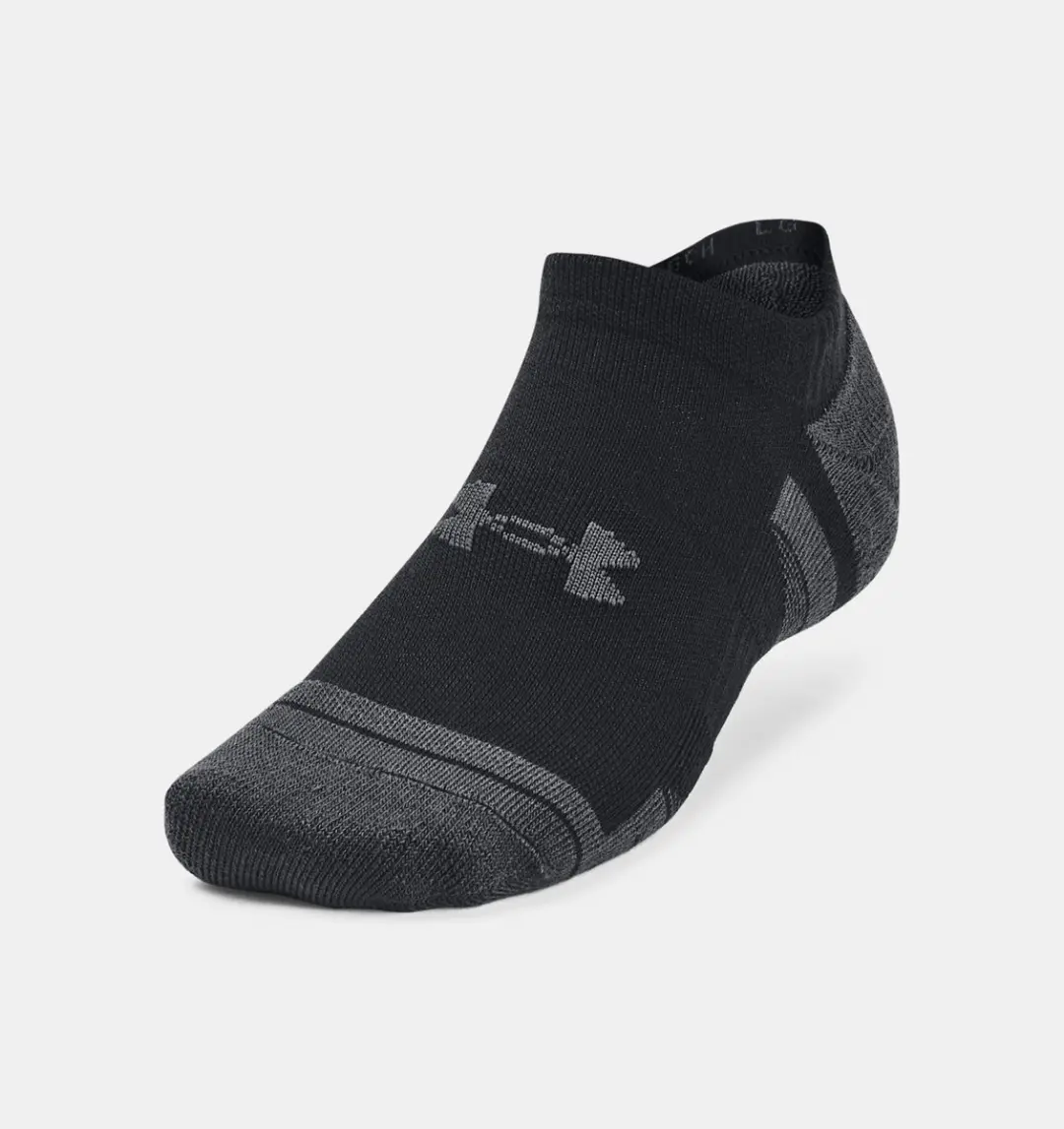 Under Armour UA Performance Tech 3pk Sportsokken - Zwart/Grijs