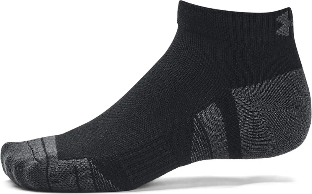Under Armour UA Performance Tech 3pk Sportsokken - Zwart/Grijs