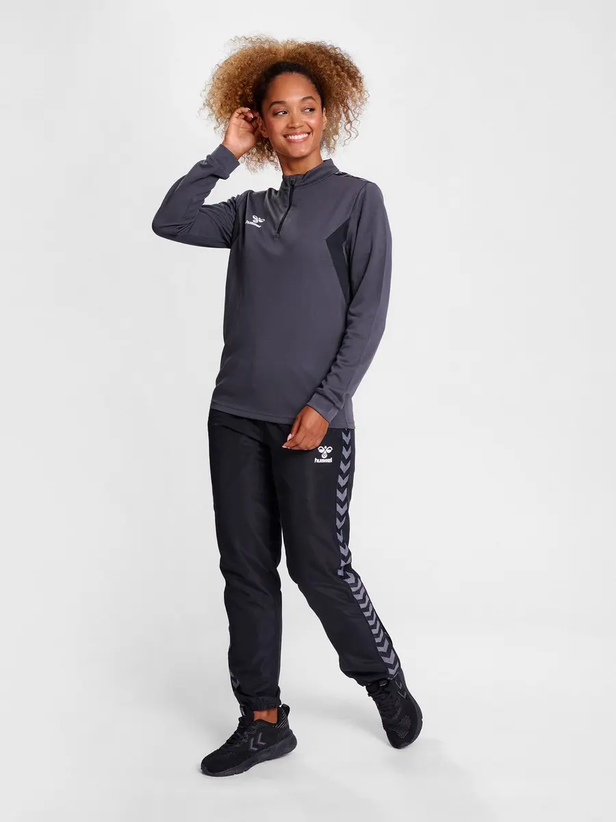 Hummel Authentic Half Zip Sweater Dames - XS - Asphalt - afbeelding 6 van 6
