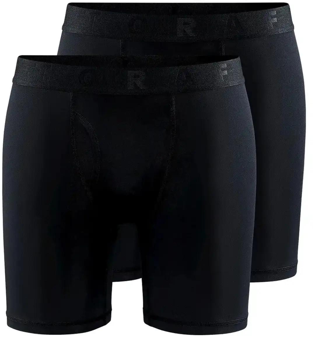 Craft Active Boxer 6-Inch 2-Pack - Heren - Zwart