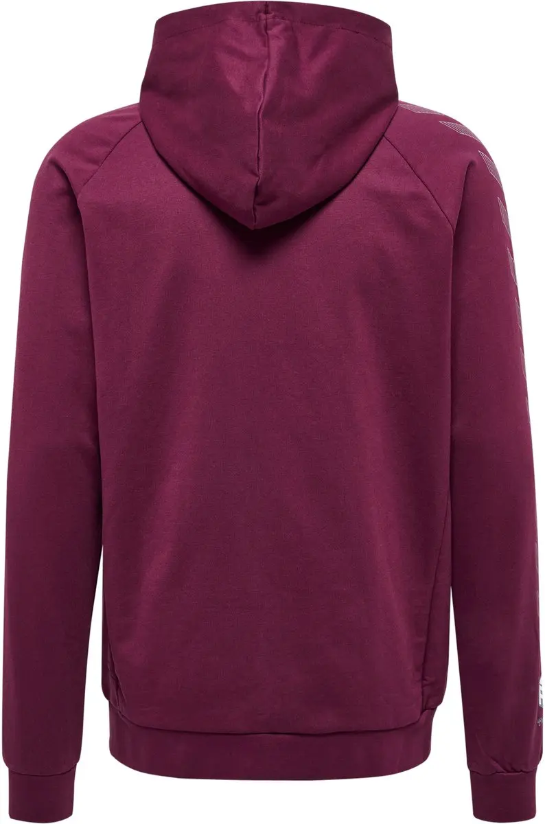 Hummel Move Grid Cotton Zip Hoodie XXL - Bordeaux