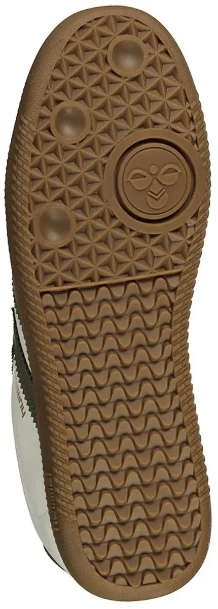 Hummel Lau86 Indoor Sportschoenen Dames - 36 - Beige/Wit-Groen