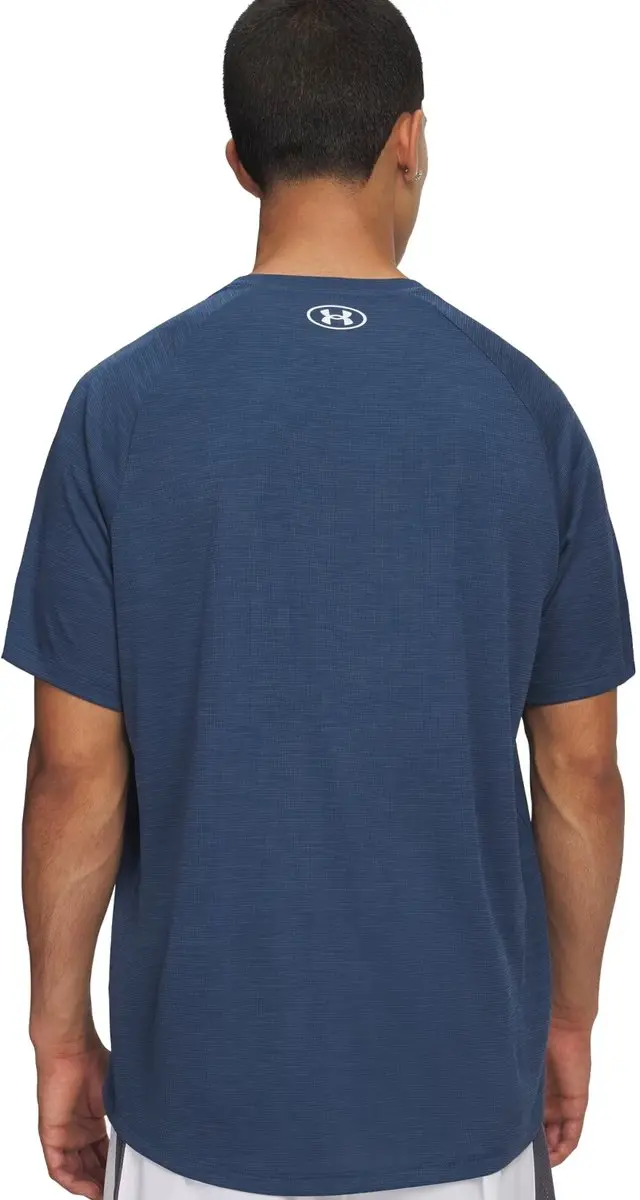 Under Armour UA Tech TextuRood SS-BLU Heren Sportshirt - XL - Wham Blauw - afbeelding 6 van 6