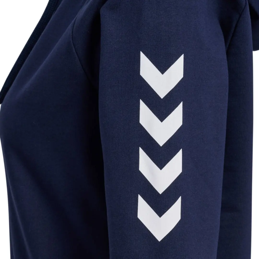 Hummel Go Cotton Hoodie Dames - Maat M - Donkerblauw/Wit