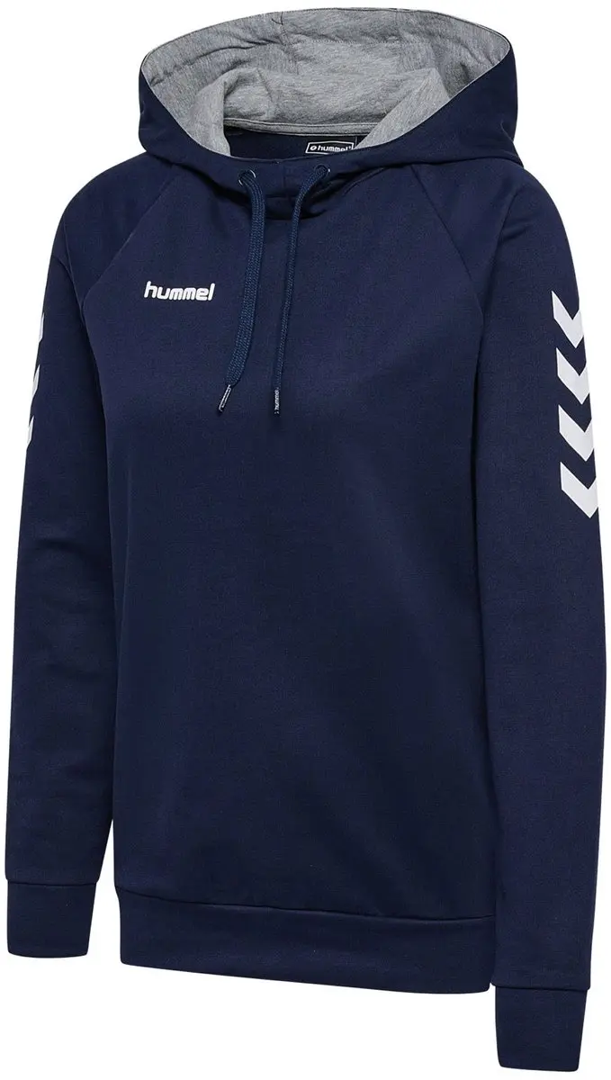 Hummel Go Cotton Hoodie Dames - Maat M - Donkerblauw/Wit