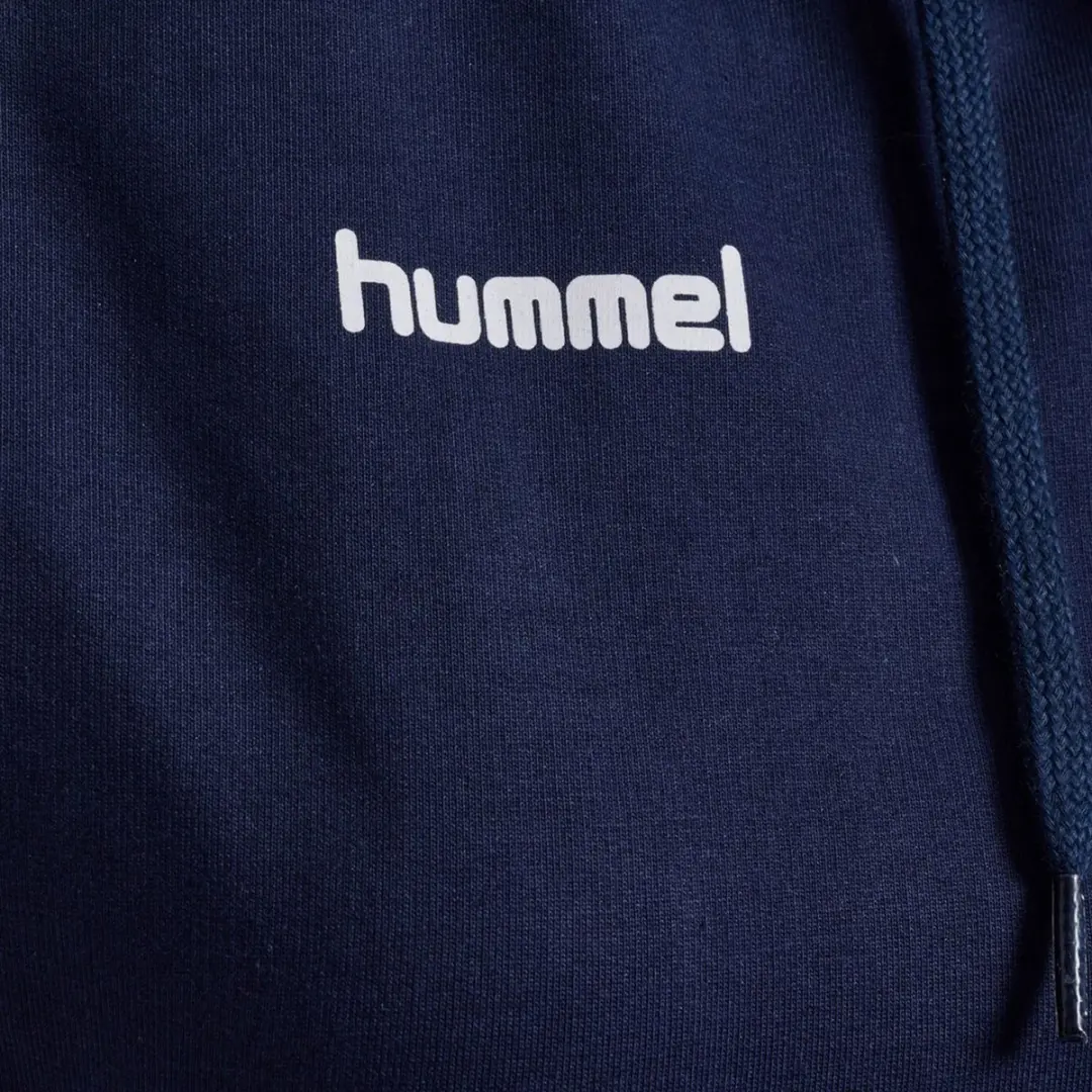 Hummel Go Cotton Hoodie Dames - Maat M - Donkerblauw/Wit