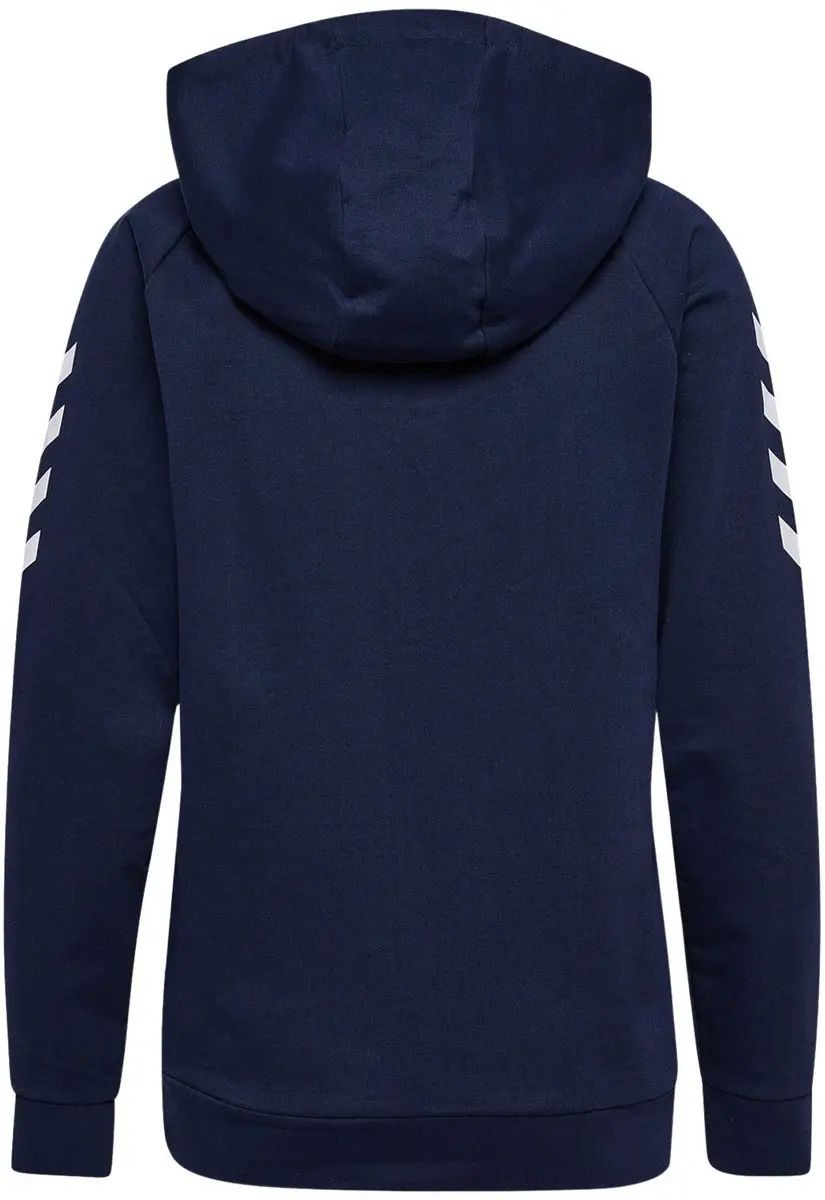 Hummel Go Cotton Hoodie Dames - Maat M - Donkerblauw/Wit