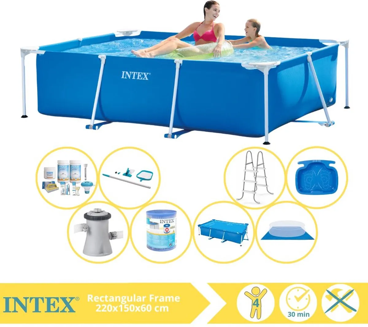 Intex 28270NP Opzetzwembad 220x150x60cm