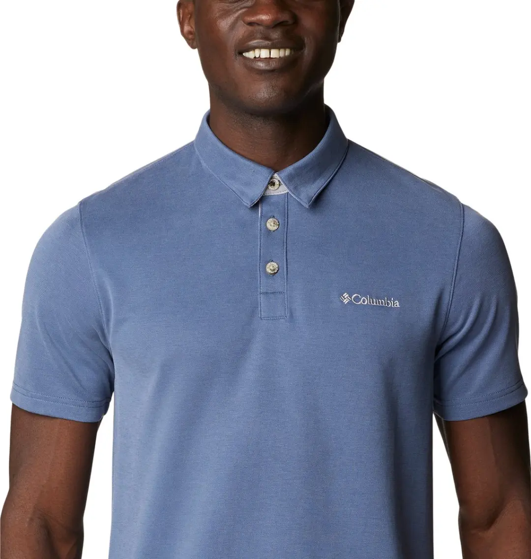 Columbia Nelson Point Polo Heren - Blauw S