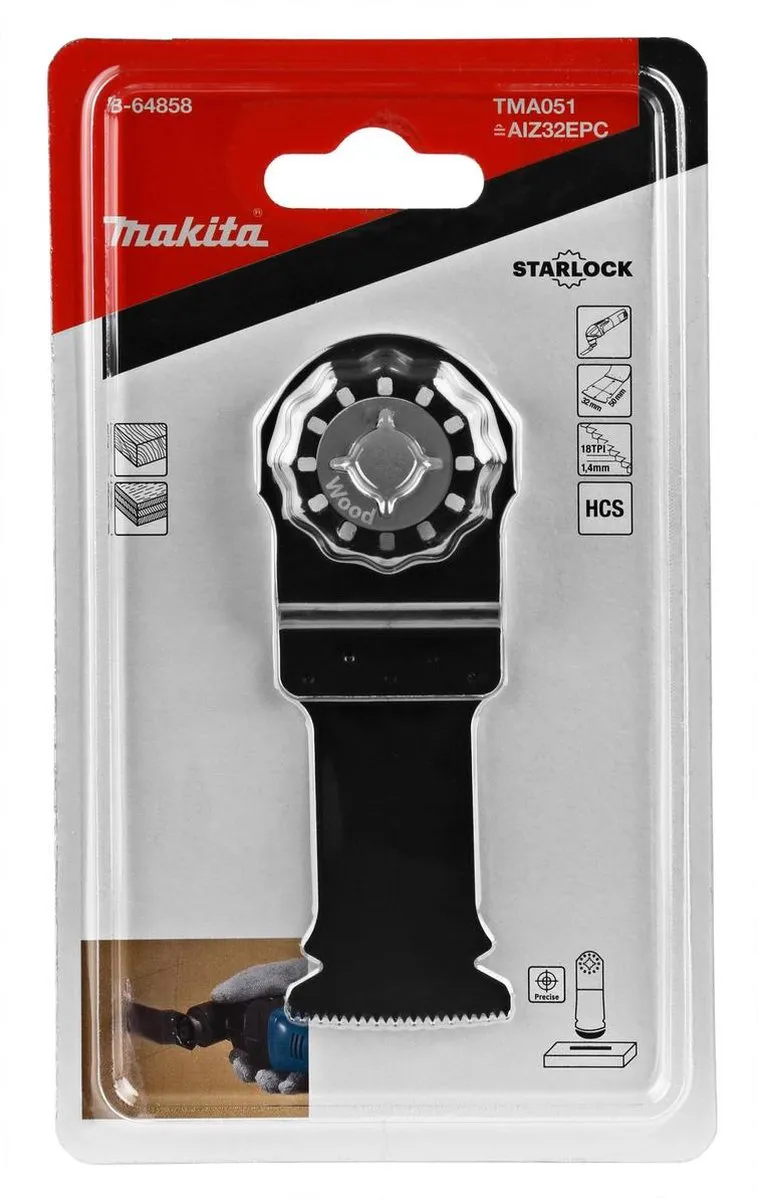 Makita TMA051 Invalzaagblad 32mm Hout - Oscillerend