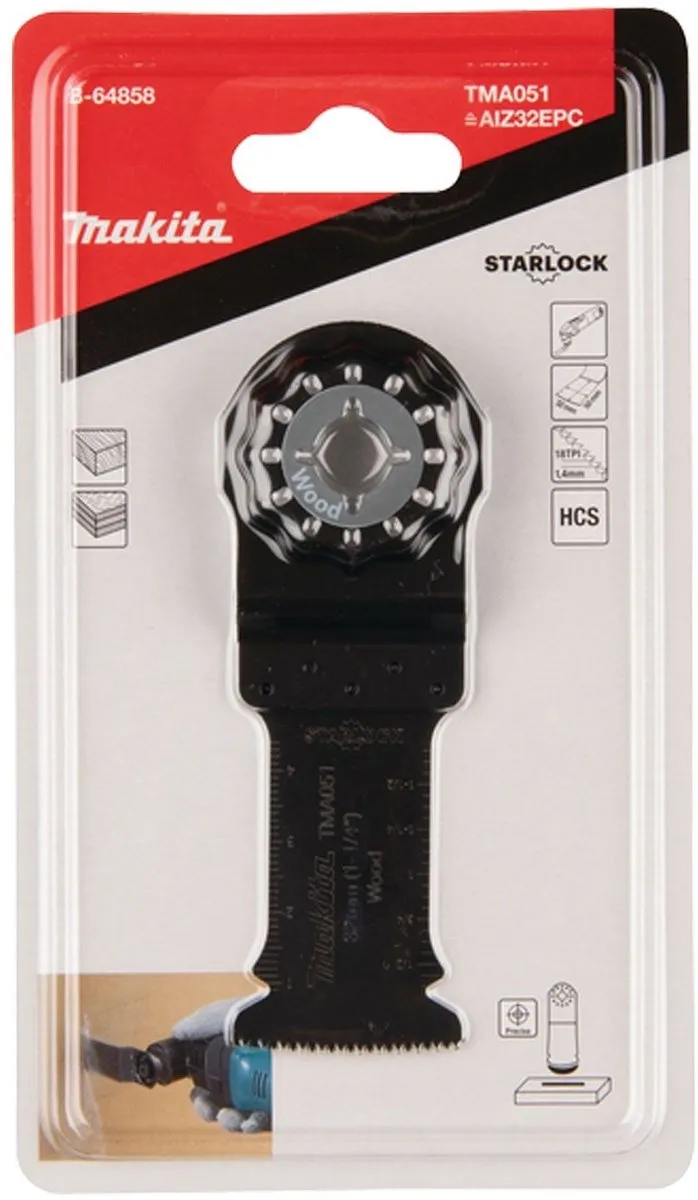 Makita TMA051 Invalzaagblad 32mm Hout - Oscillerend - afbeelding 6 van 6