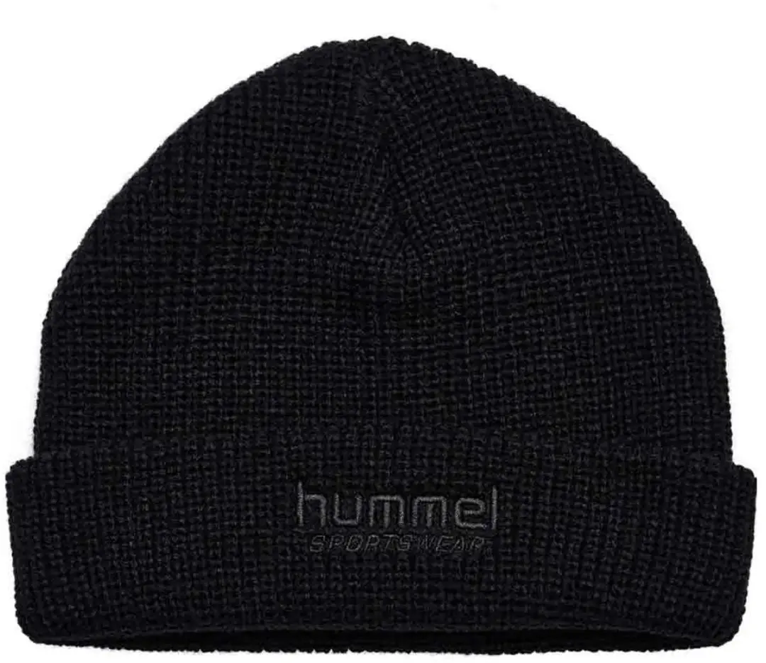 Hummel Half Rib Beanie - One Size - Zwart - afbeelding 6 van 6