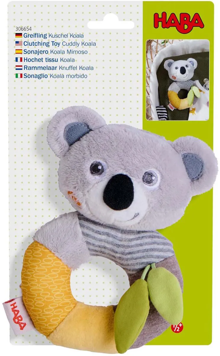 Haba Rammelaar Knuffel Koala - Multi kleuren