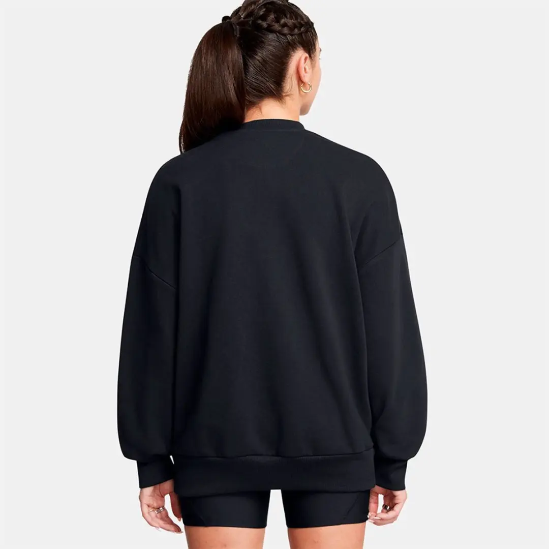Under Armour Icon Heavyweight Terry Oversized Sweatshirt - L - Zwart