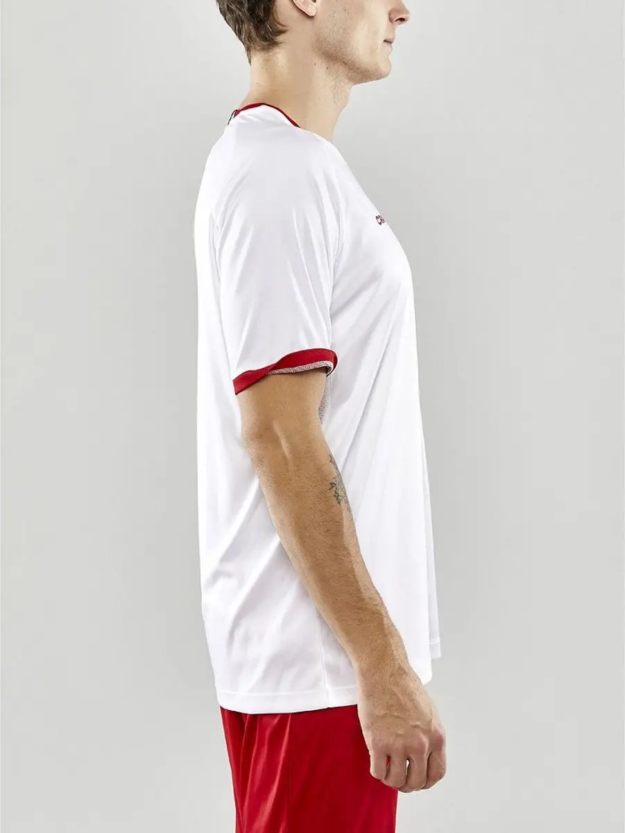 Craft Progress 2.0 Shirt Heren Korte Mouw - XL - Wit/Bright Red - afbeelding 6 van 6