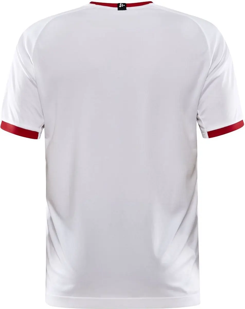 Craft Progress 2.0 Shirt Heren Korte Mouw - XL - Wit/Bright Red
