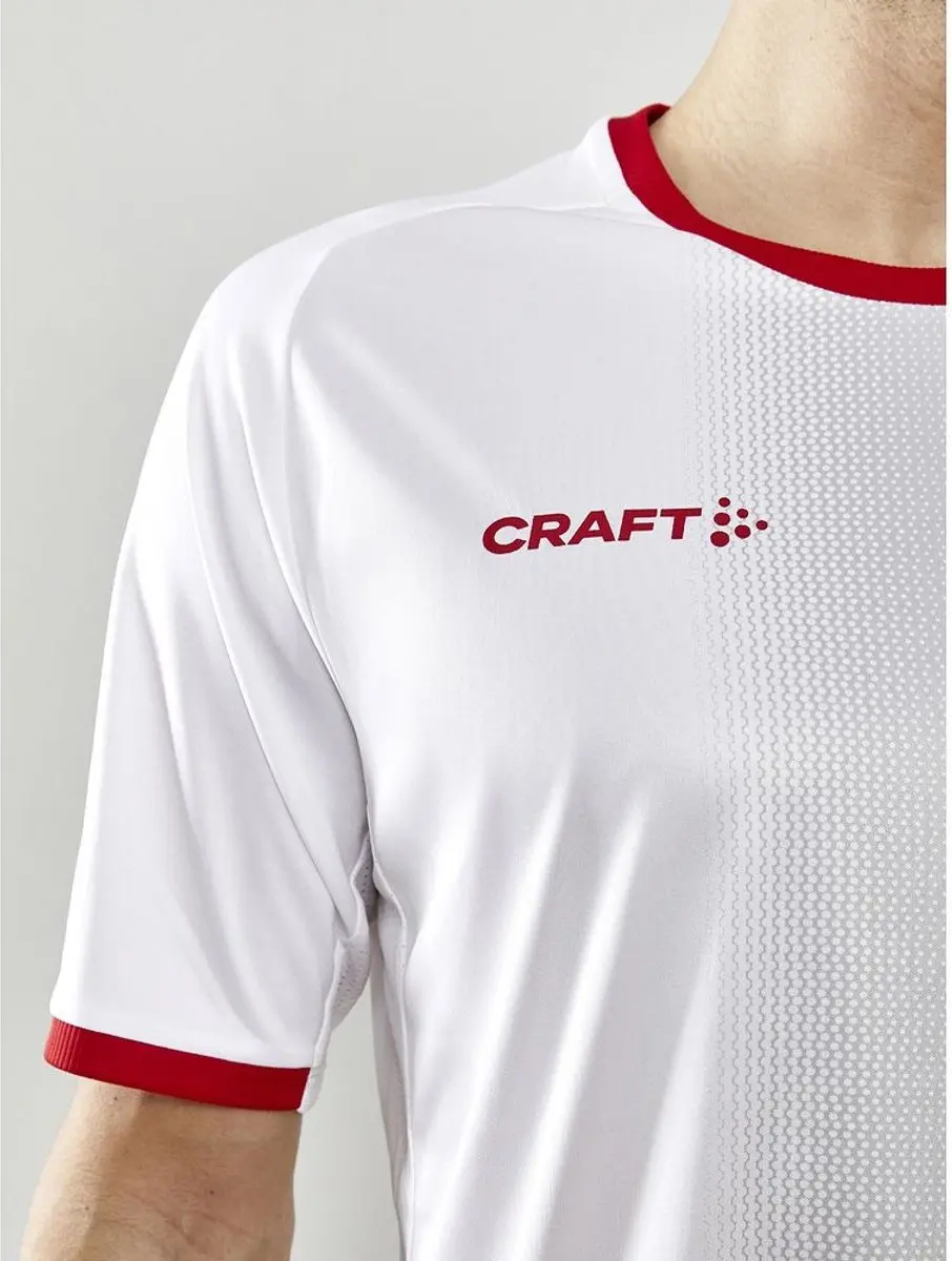 Craft Progress 2.0 Shirt Heren Korte Mouw - XL - Wit/Bright Red