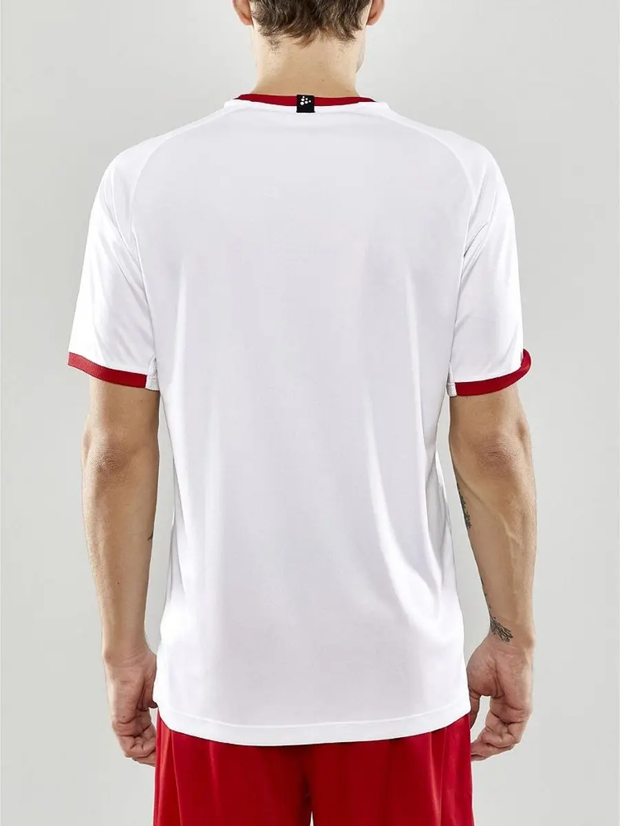 Craft Progress 2.0 Shirt Heren Korte Mouw - XL - Wit/Bright Red