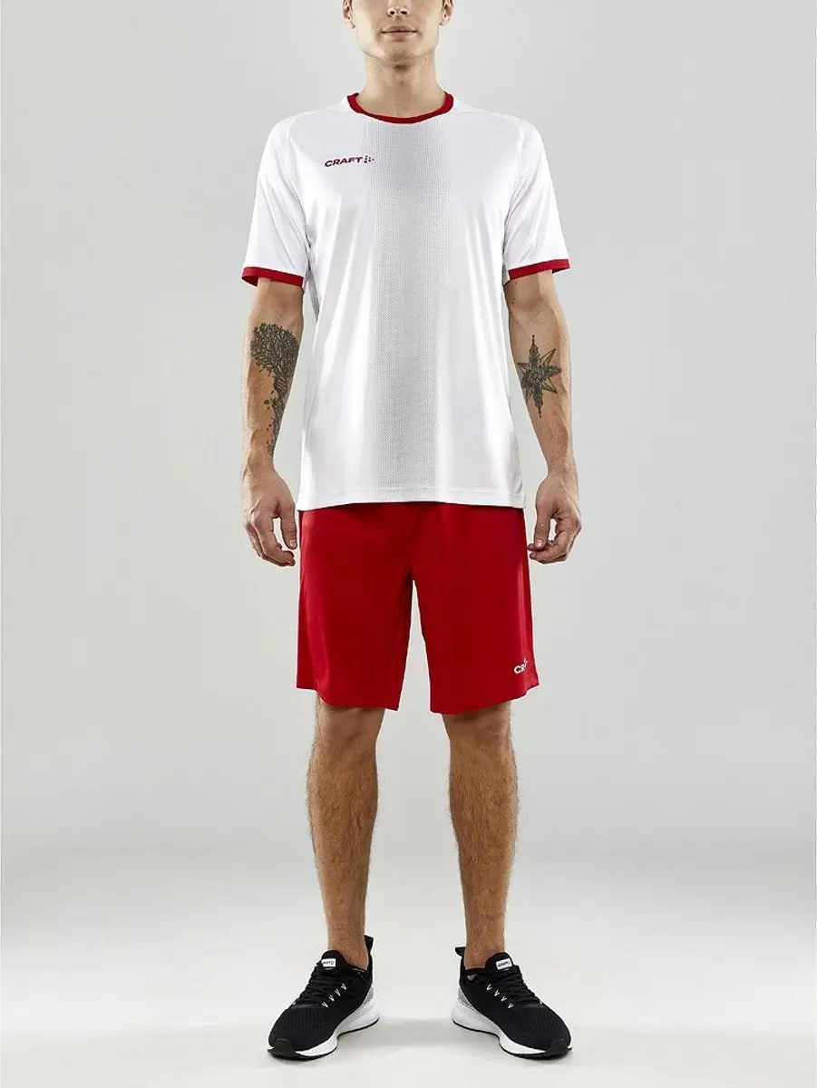 Craft Progress 2.0 Shirt Heren Korte Mouw - XL - Wit/Bright Red