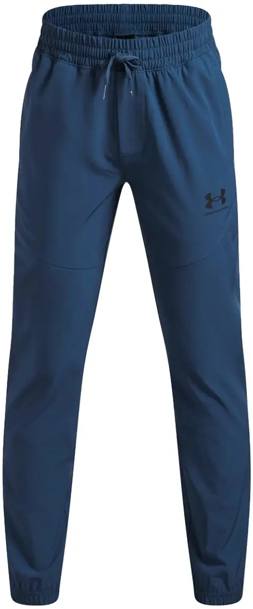 Under Armour Vibe Woven Joggingbroek Junior 164 - Blauw dessin