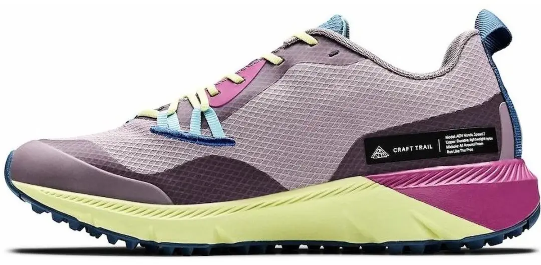 Craft ADV Nordic Speed 2 194722 Damen Laufschuhe - UK 4 - Geel/Lila